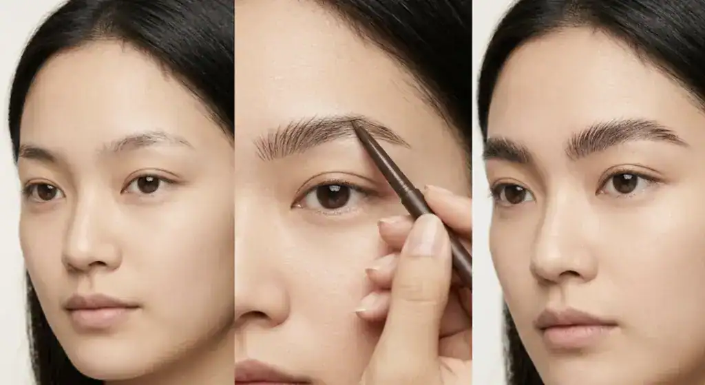 用眉筆自己畫出野生眉