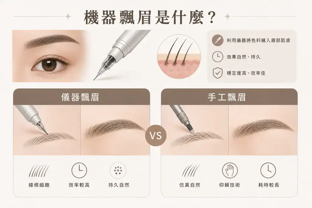 機器飄眉 v.s. 手工飄眉